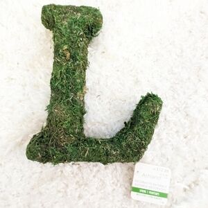 Ashland Decorative Moss Initial Letter L NWT